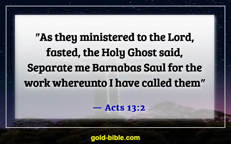 Bible Verses About Guidance In Decision Making (Acts 13:2)