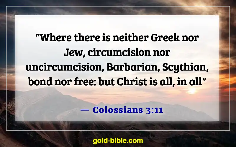 Bible Verses About Accepting Others (Colossians 3:11)