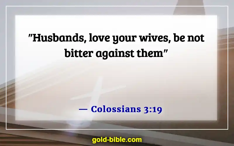 Bible Verses About Respect In Relationships (Colossians 3:19)