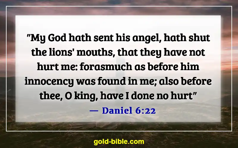 Bible Verses About Overcoming Loneliness (Daniel 6:22)