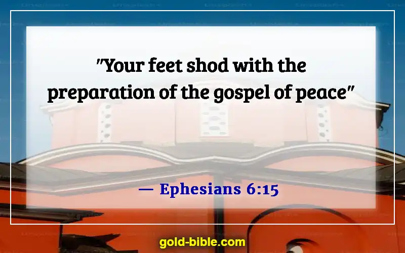 Be A Warrior Not A Worrier Bible Verse (Ephesians 6:15)