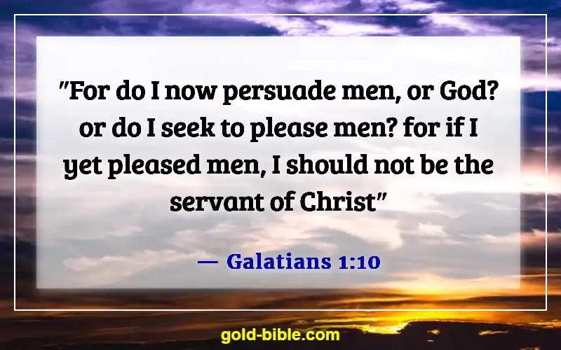 Bible Verses About Human Being Imperfect (Galatians 1:10)