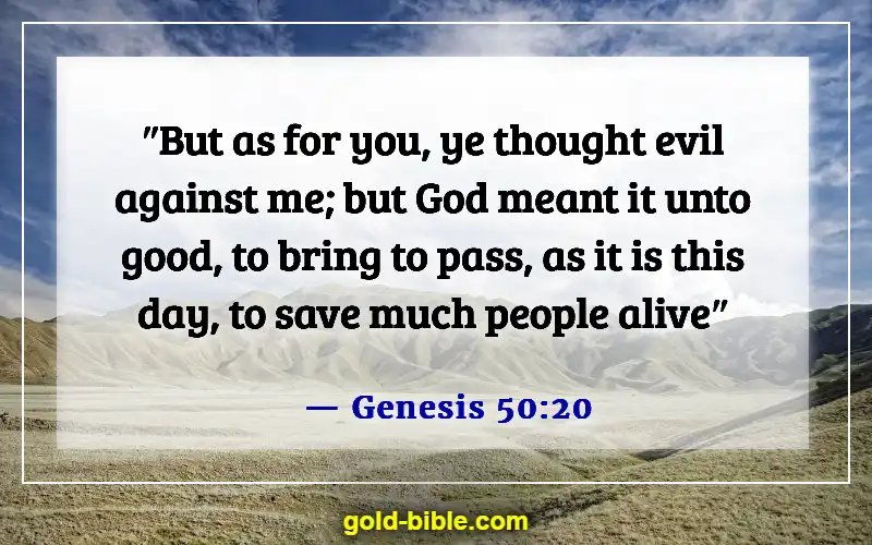 Bible Verses About Victory Over Trials (Genesis 50:20)