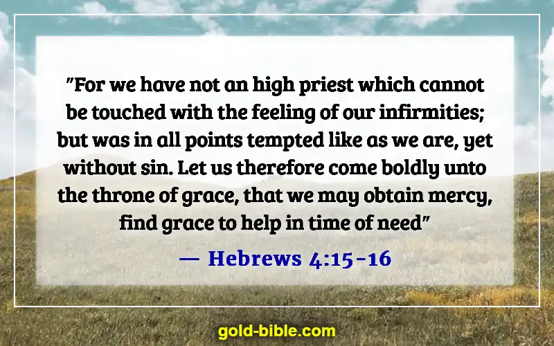 Bible Verse About Rejoicing In Trials And Temptations (Hebrews 4:15-16)