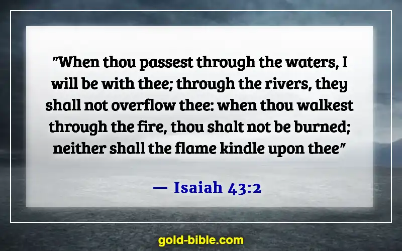 Bible Verses About Worrying About The Future (Isaiah 43:2)
