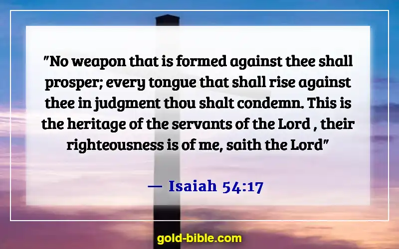 Bible Verses About Being Judged Wrongly (Isaiah 54:17)
