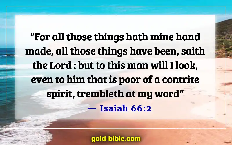 Bible Verses About The Poor Being Rich (Isaiah 66:2)