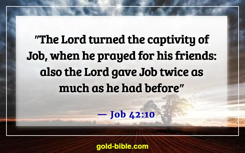 Bible Verses About Victory Over Trials (Job 42:10)