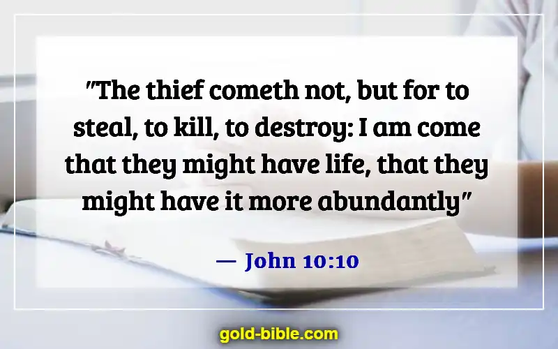 Bible Verses About Living Life More Abundantly (John 10:10)