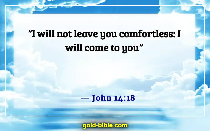 Bible Verses About Overcoming Loneliness (John 14:18)
