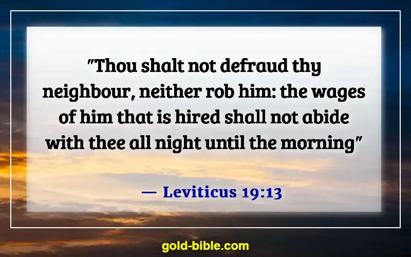 Bible Verses For Business Dedication (Leviticus 19:13)