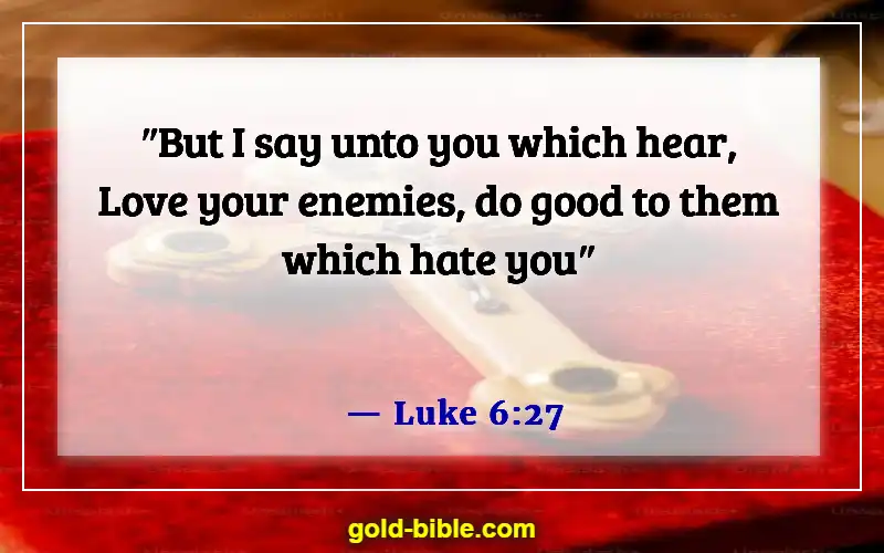 Bible Verses About Loving Your Neighbor (Luke 6:27)