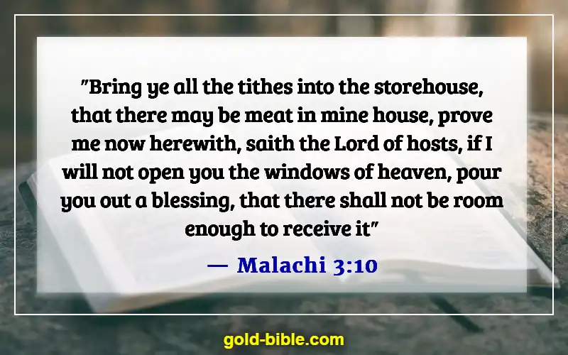 Bible Verses For Business Dedication (Malachi 3:10)