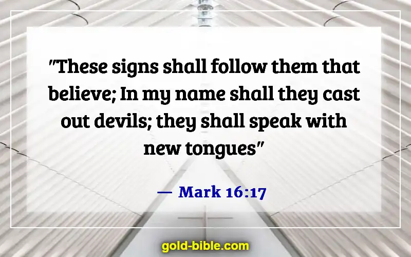 Bible Verses Against Spiritual Attack (Mark 16:17)