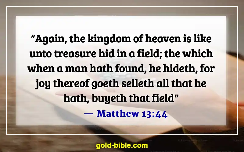 Bible Verses About The Hope Of Heaven (Matthew 13:44)