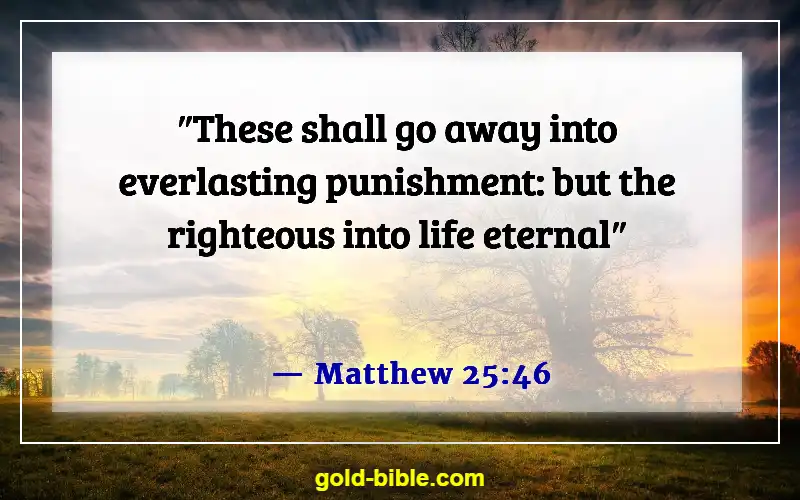 Bible Verses About Hell Being Eternal (Matthew 25:46)