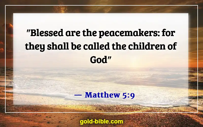 Bible Verses About Accepting Others (Matthew 5:9)