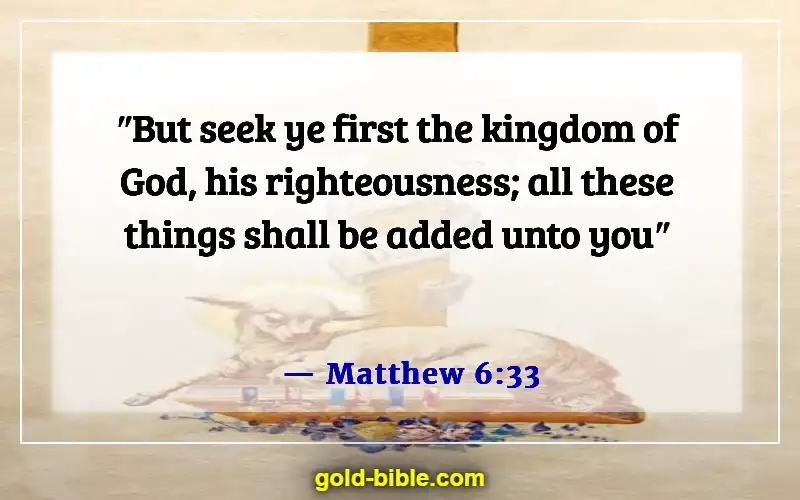 Bible Verses About God's Plans (Matthew 6:33)