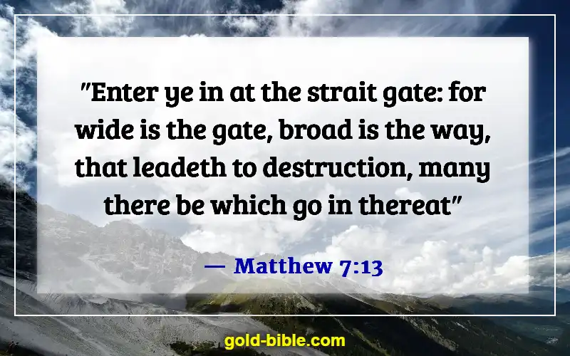 Bible Verses About Hell Being Eternal (Matthew 7:13)