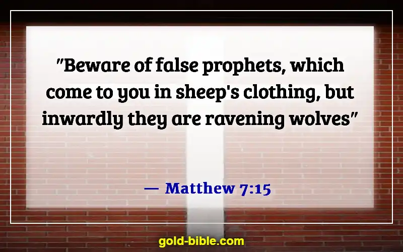 Bible Verses About Deception In The Last Days (Matthew 7:15)