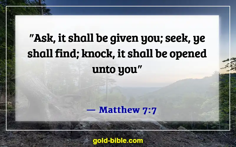 Bible Verses About Asking And Receiving (Matthew 7:7)