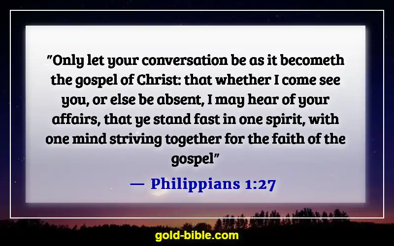 Bible Verses About Sharing Your Testimony (Philippians 1:27)