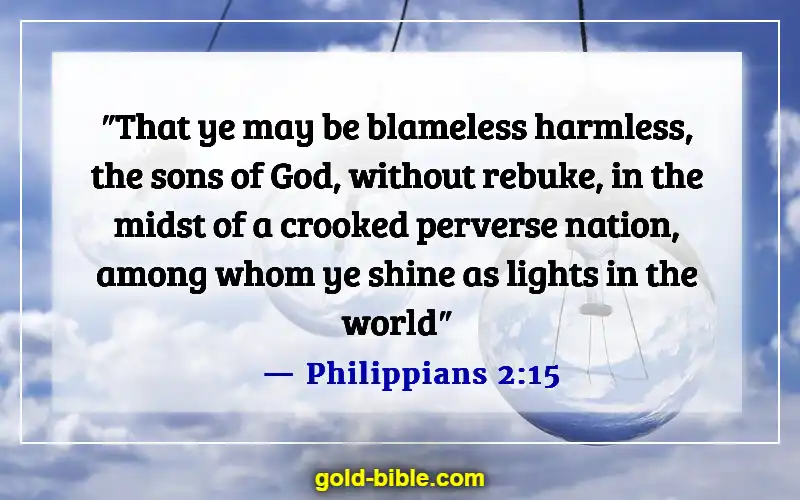 Bible Verses About Being An Example To Unbelievers (Philippians 2:15)