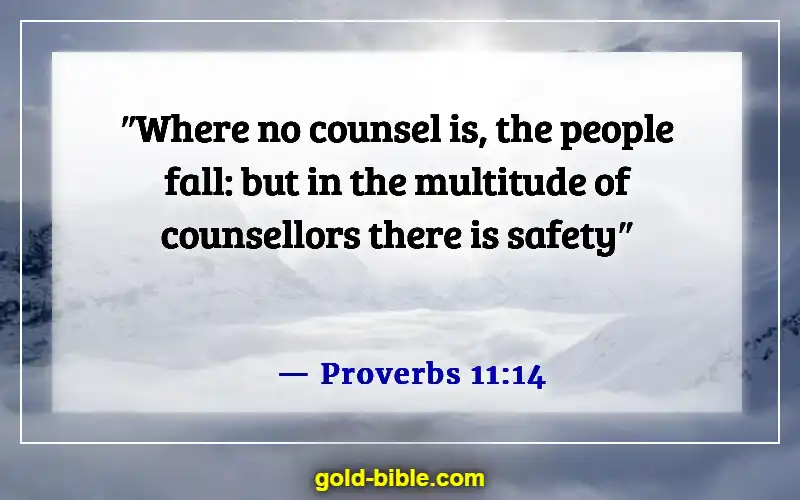 Bible Verses About Right And Wrong Choices (Proverbs 11:14)