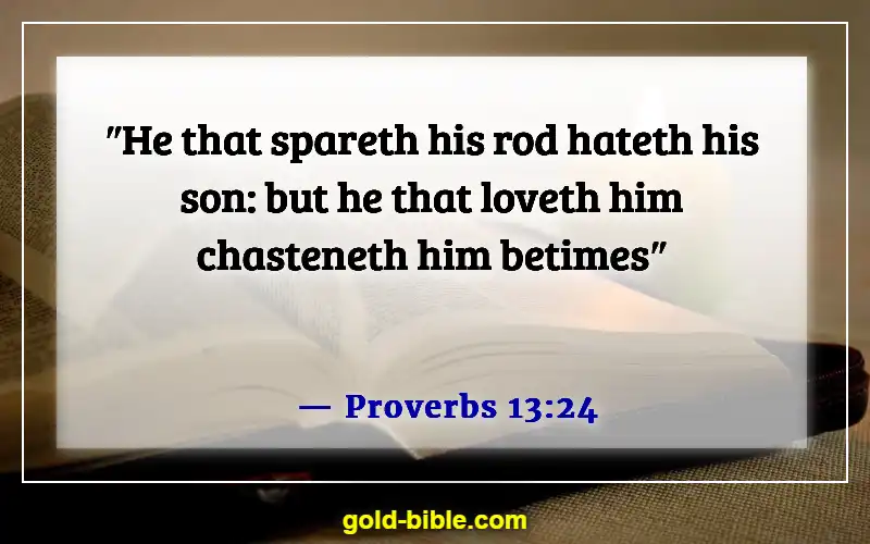 Bible Verses About Discipline Life (Proverbs 13:24)