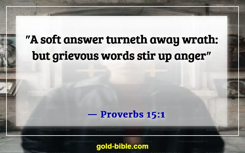 Bible Verses About Someone Doing You Wrong (Proverbs 15:1)