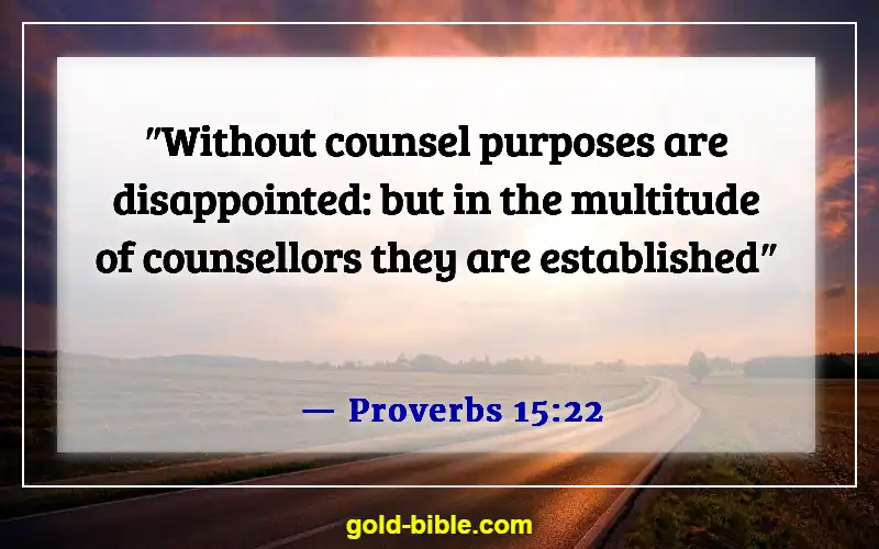 Bible Verses About Right And Wrong Choices (Proverbs 15:22)