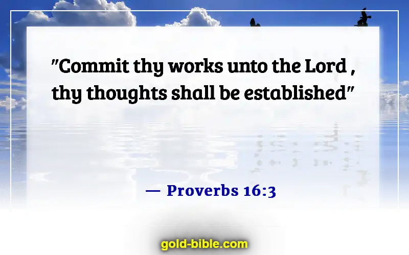 Bible Verses For Business Dedication (Proverbs 16:3)