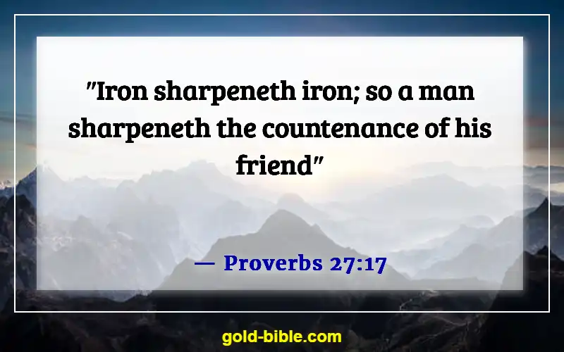 Bible Verses About Bad And Negative Influences (Proverbs 27:17)
