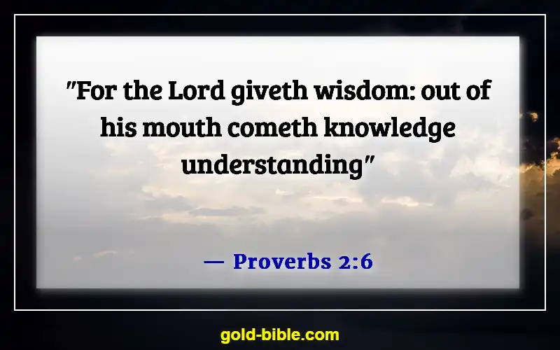 Bible Verses About Attitude Towards Work (Proverbs 2:6)