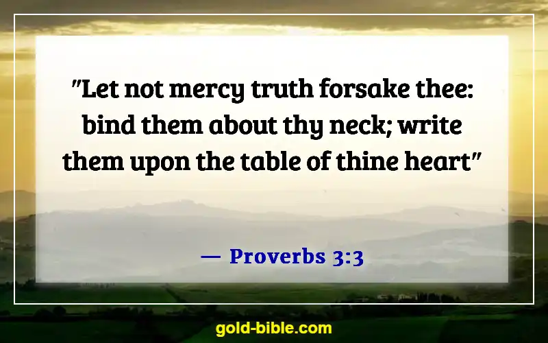 Bible Verses About Being An Example To Unbelievers (Proverbs 3:3)