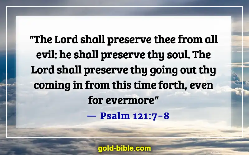 Bible Verses To Pray Over Doctors And Nurses (Psalm 121:7-8)