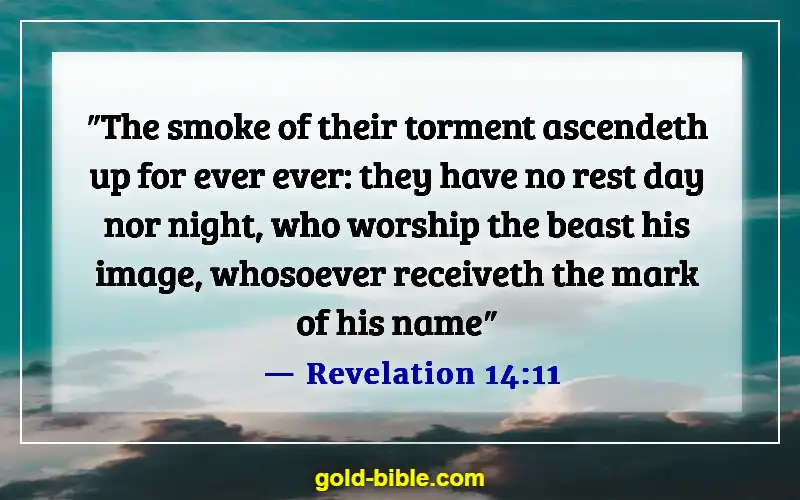 Bible Verses About Hell Being Eternal (Revelation 14:11)