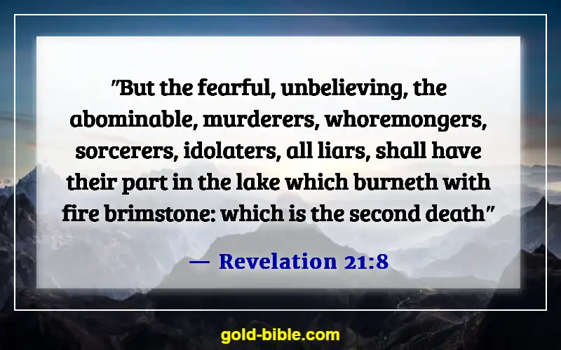 Bible Verses About Hell Being Eternal (Revelation 21:8)